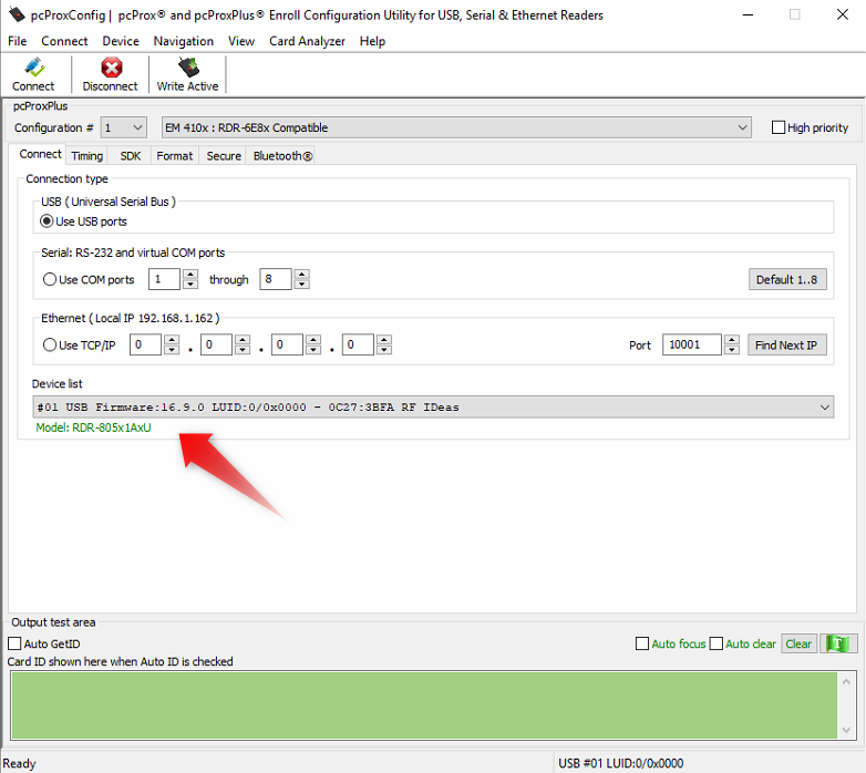 RFID Scanner Configuration Utility pcProx v5(old version) Seco