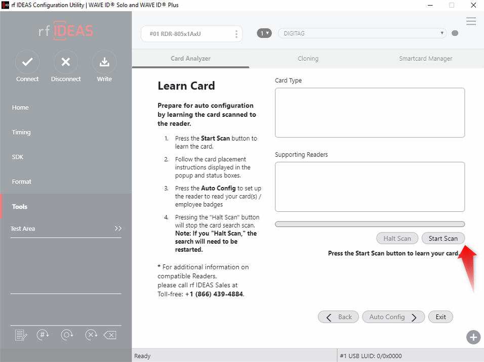 RFID Scanner Configuration Utility rf IDEAS Configuration Utility v.6
